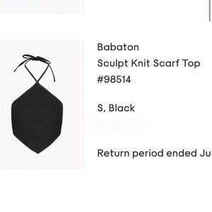 Aritzia sculpt knit tie top